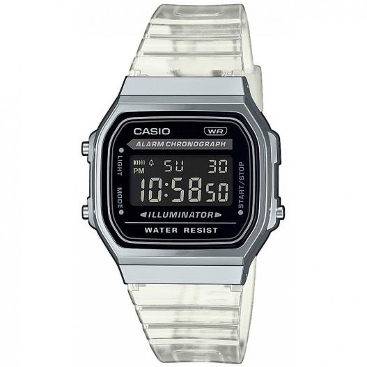 Casio Vintage Iconic Collection digital mit transparentem Armband A168XES-1BEF
