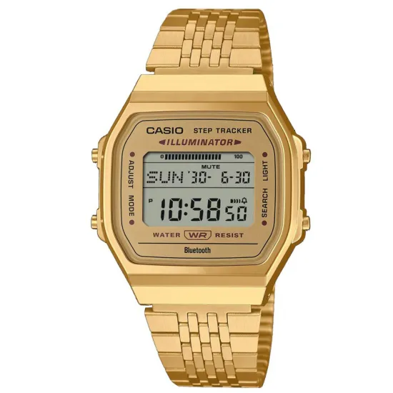 Casio Vintage Iconic digital Bluetooth goldfarben ABL-100WEG-9AEF