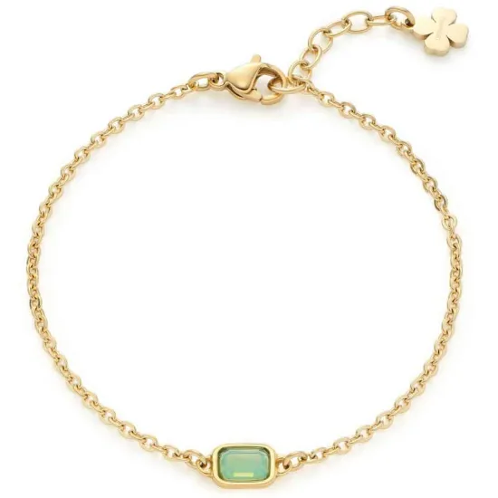 CIAO! BY LEONARDO Armband Sofia CIAO goldfarben mit grünem Stein 021652