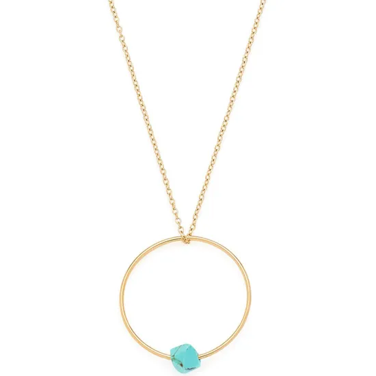 CIAO! BY LEONARDO Halskette Elena CIAO IP gold mit türkisem Stein 018181