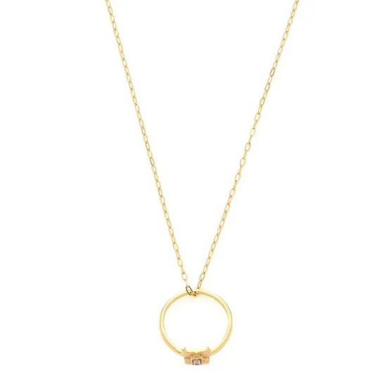 CIAO! BY LEONARDO Halskette Leda CIAO goldfarben mit Ringanhänger 023307