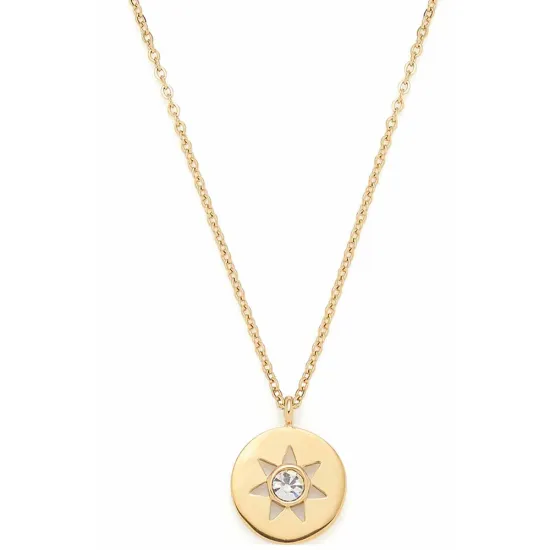 CIAO! BY LEONARDO Halskette Senna Edelstahl goldfarben mit rundem Anhänger 023800