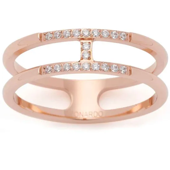 CIAO! BY LEONARDO Ring Altina CIAO rosegoldfarben mit Zirkonia Gr.54 021181