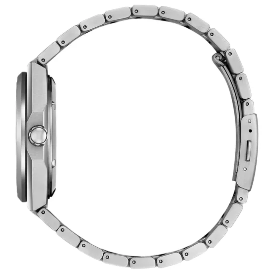 Citizen Automatik Herrenuhr Titan silberfarben mit grünen Zifferblatt NJ0180-80X