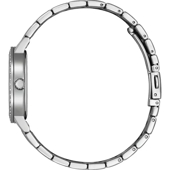 Citizen Damenuhr Edelstahl Zirkonias Zifferblatt grün EL3100-55X