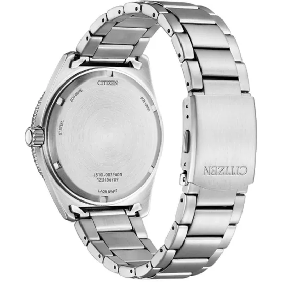 Citizen Eco Drive Herrenuhr Solar Stahl Zifferblatt schwarz AW1760-81E