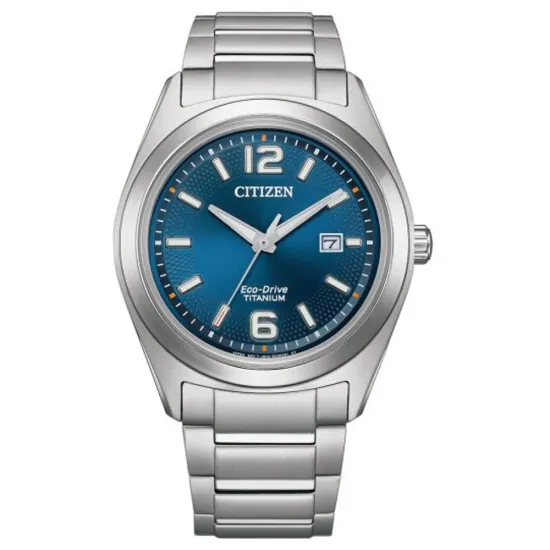 Citizen Eco Drive Herrenuhr Solar Titan Zifferblatt blau AW1641-81L
