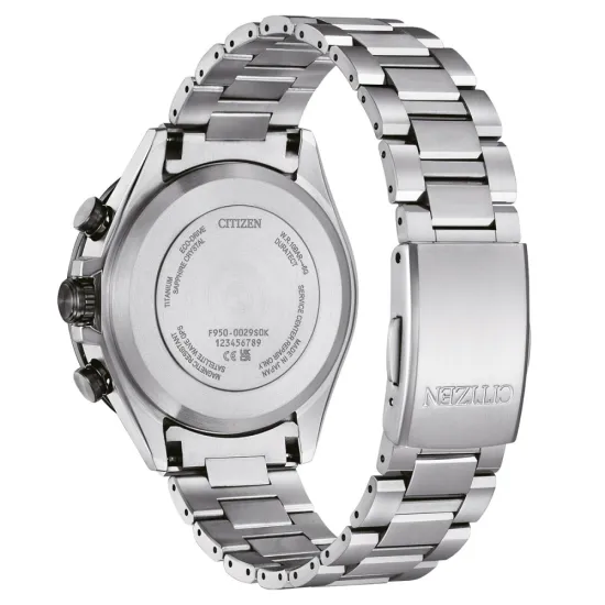 Citizen GPS Herrenuhr Attesa Sea of Silence Titan Unite with Blue CC4075-50L