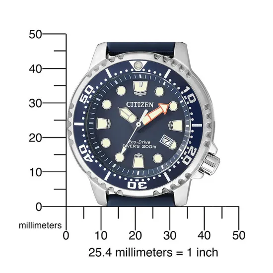 Citizen Herrenuhr Promaster Edelstahl Solar Taucheruhr dunkelblau BN0151-17L