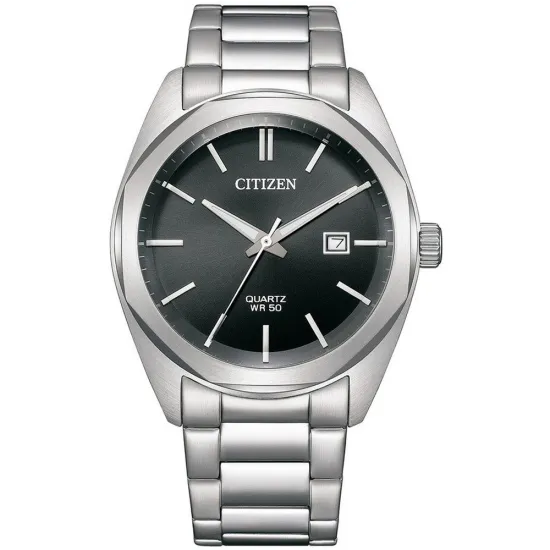 Citizen Herrenuhr Quarz Edelstahl Zifferblatt schwarz BI5110-54E