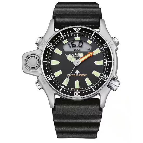 Citizen Promaster Aqualand Diver Taucheruhr mit schwarzem Urethanband JP2000-08E