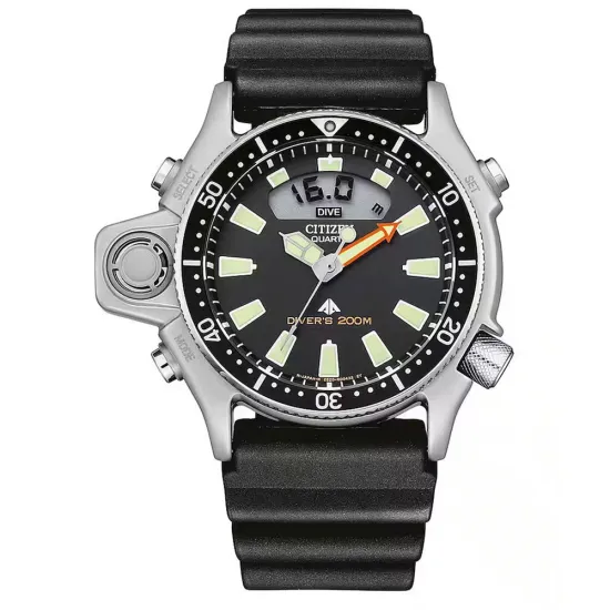 Citizen Promaster Aqualand Diver Taucheruhr mit schwarzem Urethanband JP2000-08E