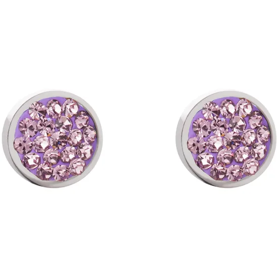 Coeur de Lion Ohrstecker Edelstahl und Kristall flieder 0118/21-0826