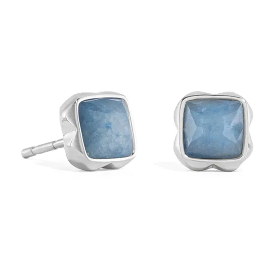 Coeur de Lion Ohrstecker silberfarben Birthstone März hellblau 1300/21-0700