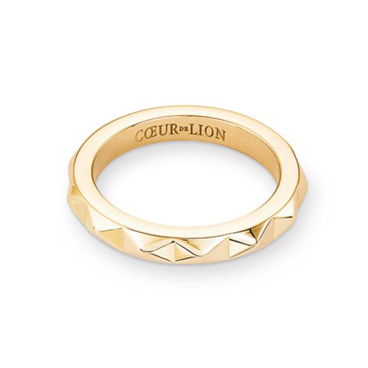 Coeur de Lion Ring Spike Edelstahl goldfarben Gr. 52 0135/40-1600
