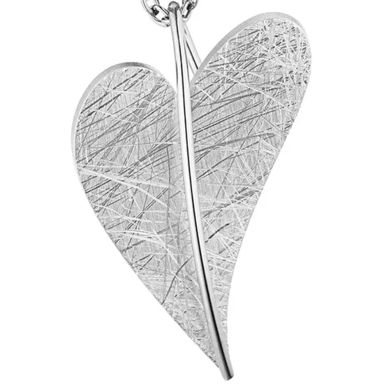 Ernstes Design Anhänger Edelstahl Herz silberfarben AN205