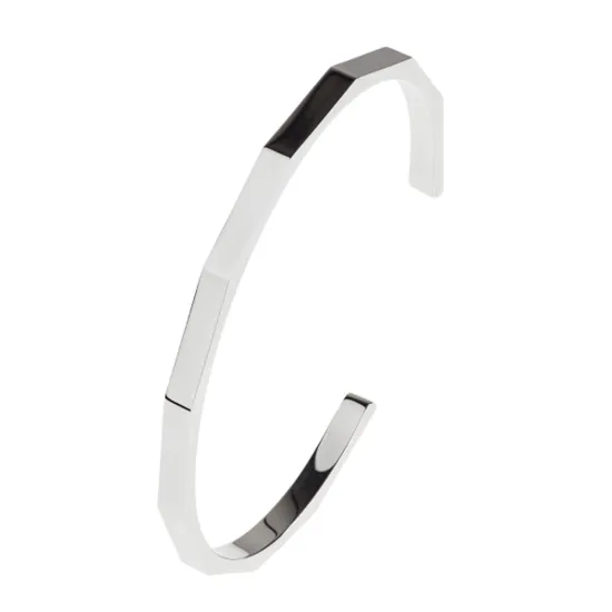 Ernstes Design Armspange Edelstahl poliert 4 mm A577.MI