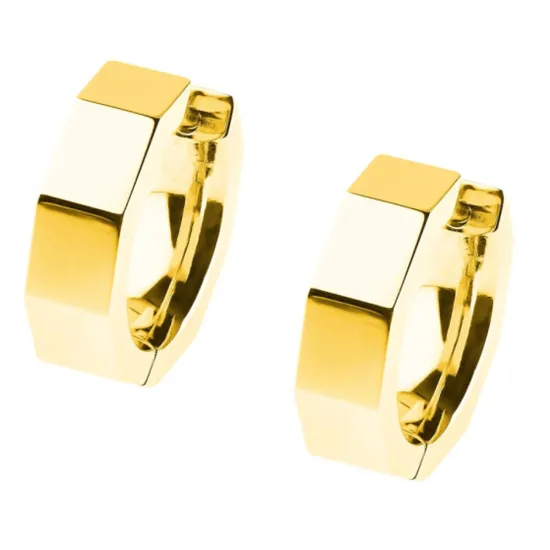 Ernstes Design Creole Edelstahl poliert goldfarben 4 mm E604