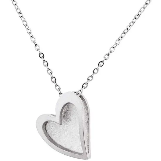 Ernstes Design Halskette evia Edelstahl mit Herzanhänger K812.42