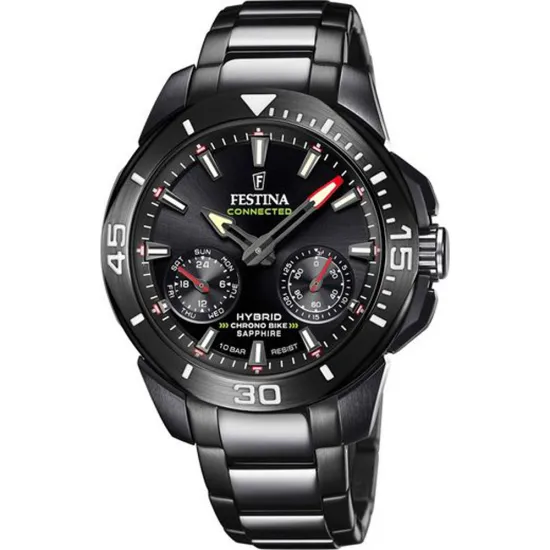 Festina Chrono Bike Bluetooth Hybrid Chronograph schwarz mit Extraband F20648/1