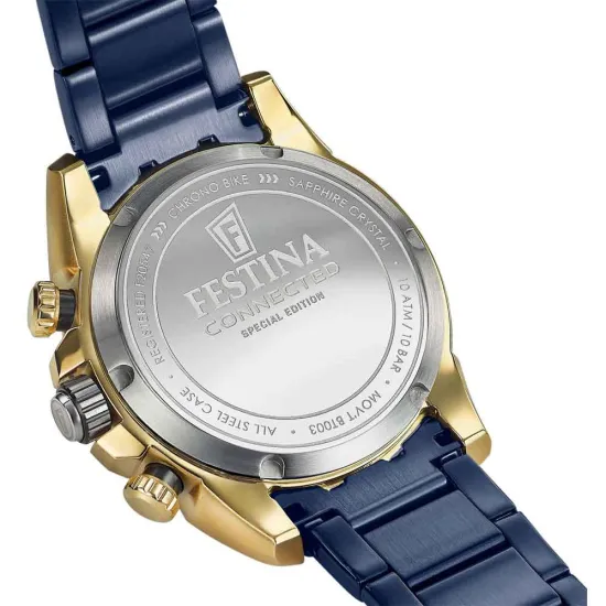 Festina Connected Hybrid Smartwatch Chrono Bike 2021 blau gold F20547/1