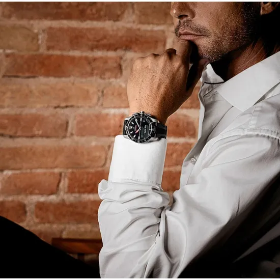 Festina Connected Hybrid Smartwatch Titan schwarz Silikonband schwarz F23000/4