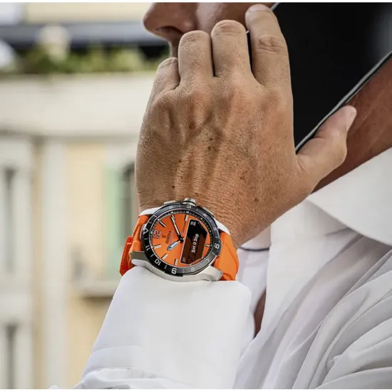 Festina Connected Hybrid Smartwatch Titanium mit Silikonband orange F23000/7