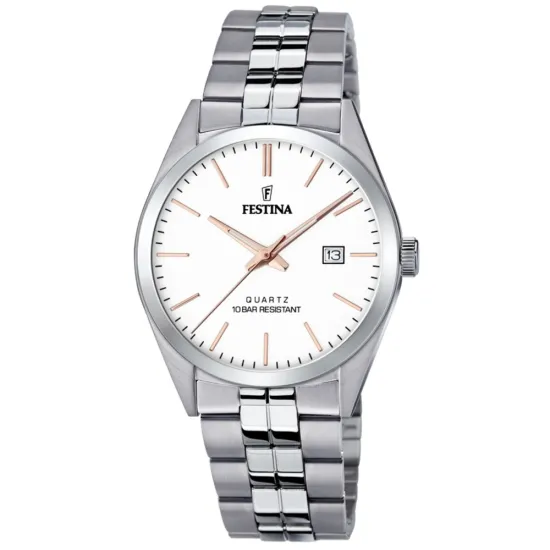Festina Herrenuhr Klassik bicolor mit Gliederband F20437/A