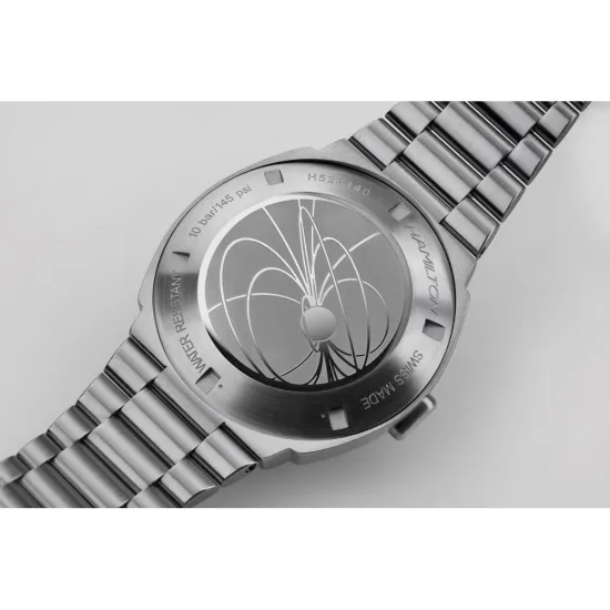 HAMILTON Armbanduhr mit Edelstahlband PSR Digital Quarz H52414131