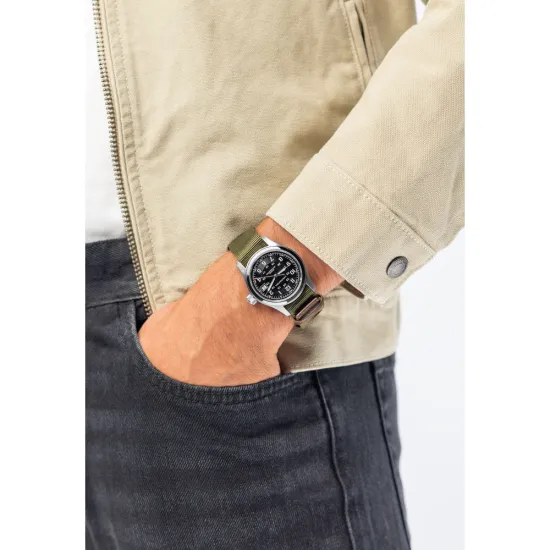 HAMILTON Call of Duty Black Ops7 Armbanduhr Khaki Field Automatik H70475930