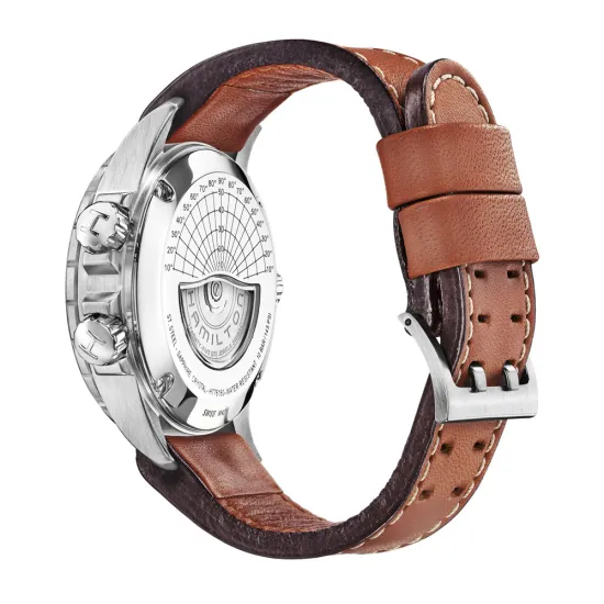 HAMILTON Herrenuhr Automatik Lederarmband Khaki Aviation X-Wind Chrono H776156533