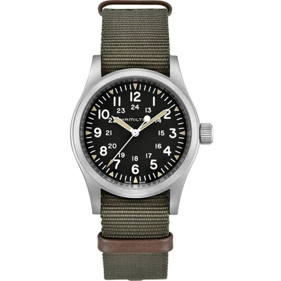 HAMILTON Khaki Field Mechanical Armbanduhr mit Textilband H69439931