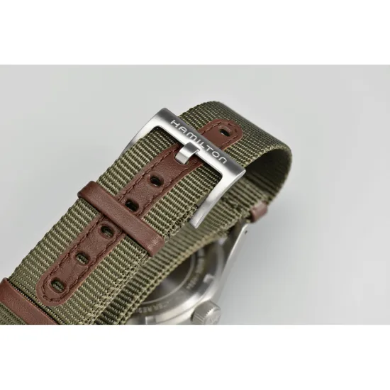 HAMILTON Khaki Field Mechanical Armbanduhr mit Textilband H69439931