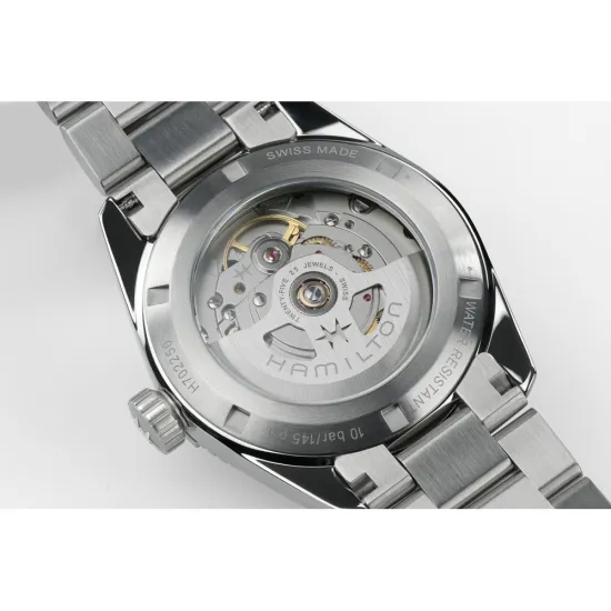 HAMILTON Khaki Field Expedition Automatik 37mm silberfarben schwarz Edelstahlband H70225130