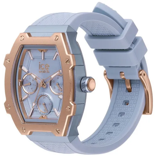 Ice Watch Damen Quarzuhr Ice Boliday Glacier Blue rosegoldfarben 022860