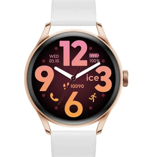 Ice Watch Damen Smartwatch Ice Smart 3.0 rund weiß rosegoldfarben 025104