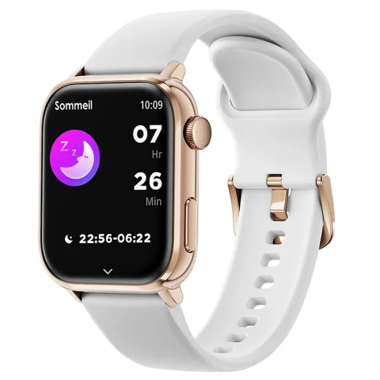 Ice Watch Damen Smartwatch Smart Two weiss rosegoldfarben eckig mit Silikonband 022537