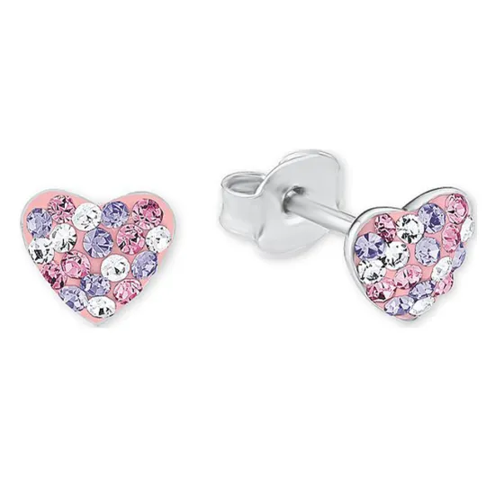Lillifee Kinder Ohrstecker Herz Silber 925 mit Zirkonias 2013168