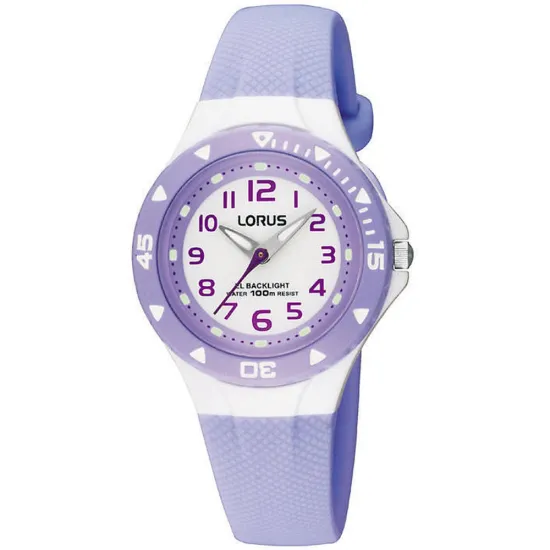 Lorus Kinderuhr Analoguhr fliederfarben