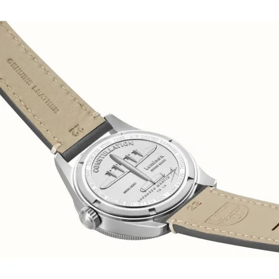Luminox Air Automatic Constellation Pilotenuhr mit grauem Lederband XA.9602