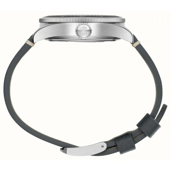 Luminox Air Automatic Constellation Pilotenuhr mit grauem Lederband XA.9602