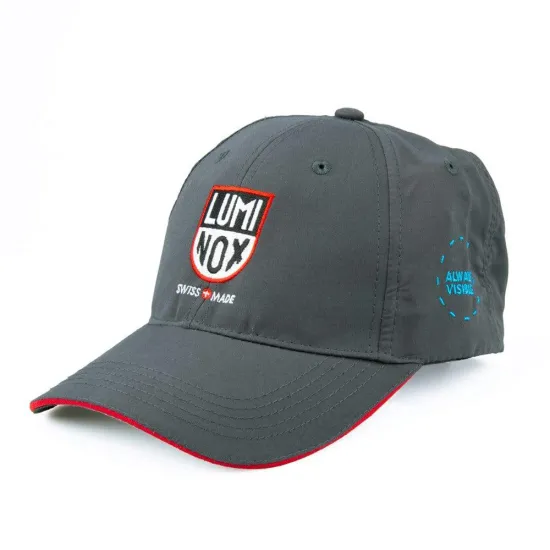 Luminox Baseball Cap grau rot Dark grey mit Logo JAC.L063.1