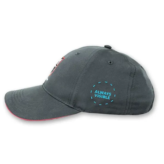Luminox Baseball Cap grau rot Dark grey mit Logo JAC.L063.1