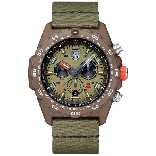Luminox Bear Grylls Survival Outdoor Chrono mit khaki grünen Textilband XB.3757.ECO