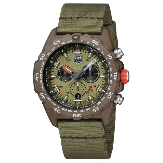 Luminox Bear Grylls Survival Outdoor Chrono mit khaki grünen Textilband XB.3757.ECO