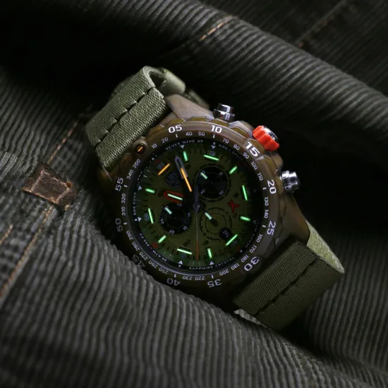 Luminox Bear Grylls Survival Outdoor Chrono mit khaki grünen Textilband XB.3757.ECO
