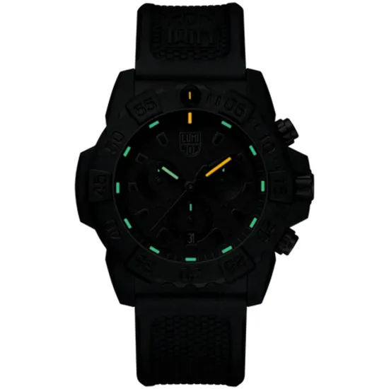 Luminox Navy SEAL Chronograph Taucheruhr schwarz mit Beleuchtungssystem XS.3581.BO