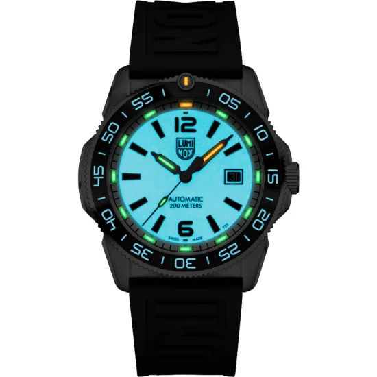 Luminox Pacific Diver Automatikuhr Midnight Mariner silberfarben weiss schwarz XS.3101.H