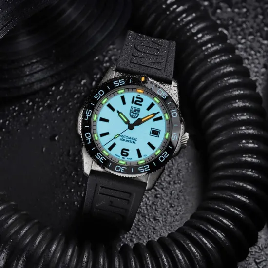 Luminox Pacific Diver Automatikuhr Midnight Mariner silberfarben weiss schwarz XS.3101.H