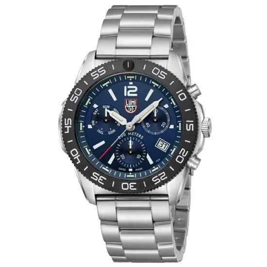 Luminox Pacific Diver Chrono Taucheruhr blau mit Edelstahlarmband XS.3144